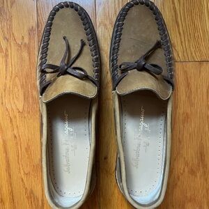 Salvatore Ferragamo Brown Leather Loafers